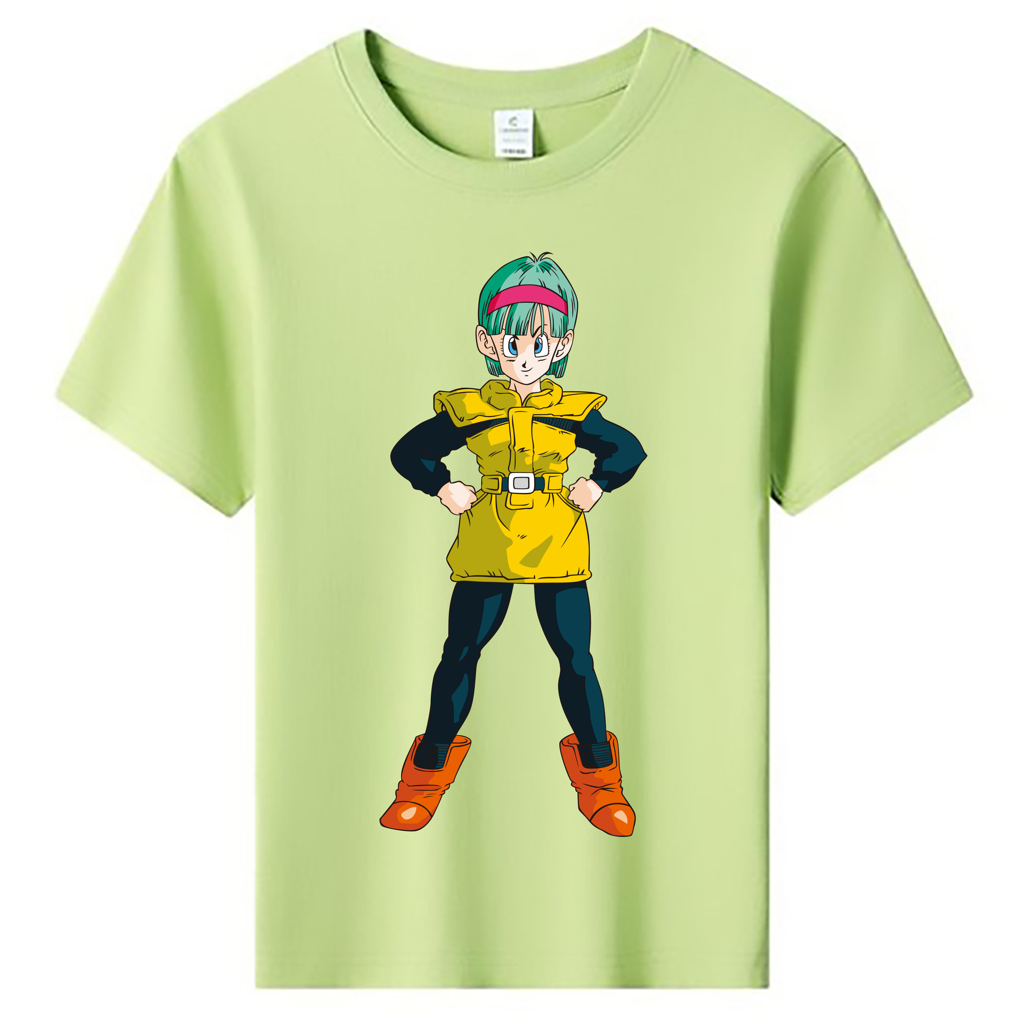 （画像用） ドラゴンボール ブルマ DRAGON BALL Bulma 綿100％キッズTシャツ（フロントプリント）